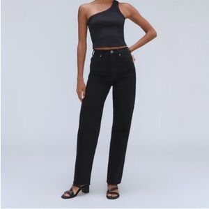 Everlane Organic Cotton Black The Way High Jean